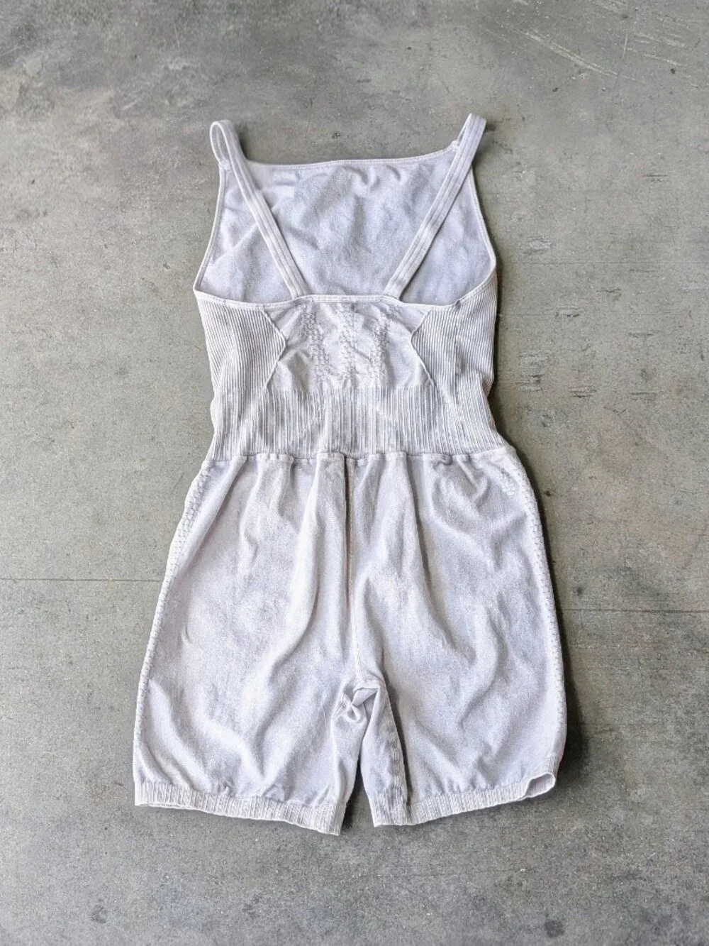 Free People Movement Good Karma High Neck Runsie in Ice Gray size M/L